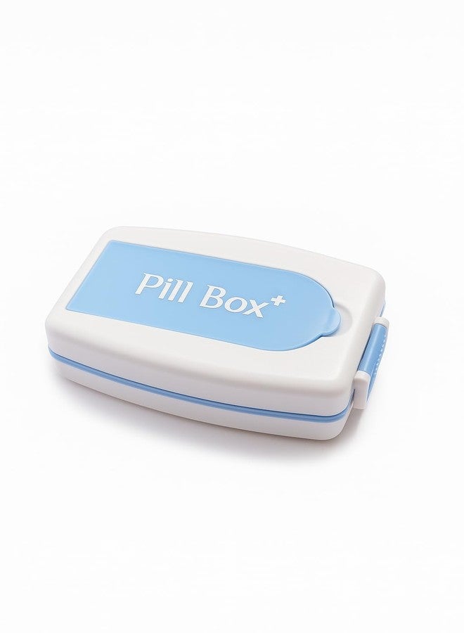 Shrux Portable Pill Case, 7Compartment Travel Pill Organizer Box, Daily Medicine Organizer With Air-Tight Lid, BPA -Free Plastic Material, Small Pocket Emergency Pill Storage Box - 1Pcs - Image 1